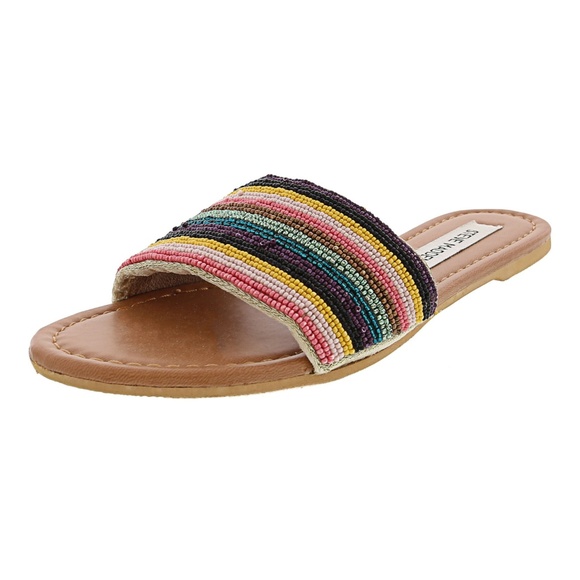 steve madden rainbow slides
